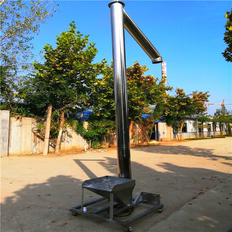 垂直不锈钢螺旋提升o机 化肥蛟龙上料机 大米管式送料机Lj3