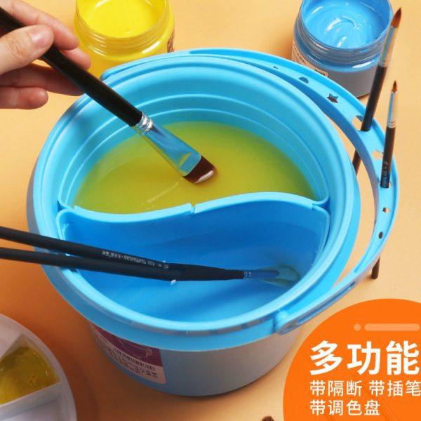美术洗笔桶三合一油画水彩书法国画颜料调色盘多功能塑料水桶分隔,文具电教/文化用品/商务用品,调色板,淘宝优惠券,粉丝福利购,淘宝优惠卷