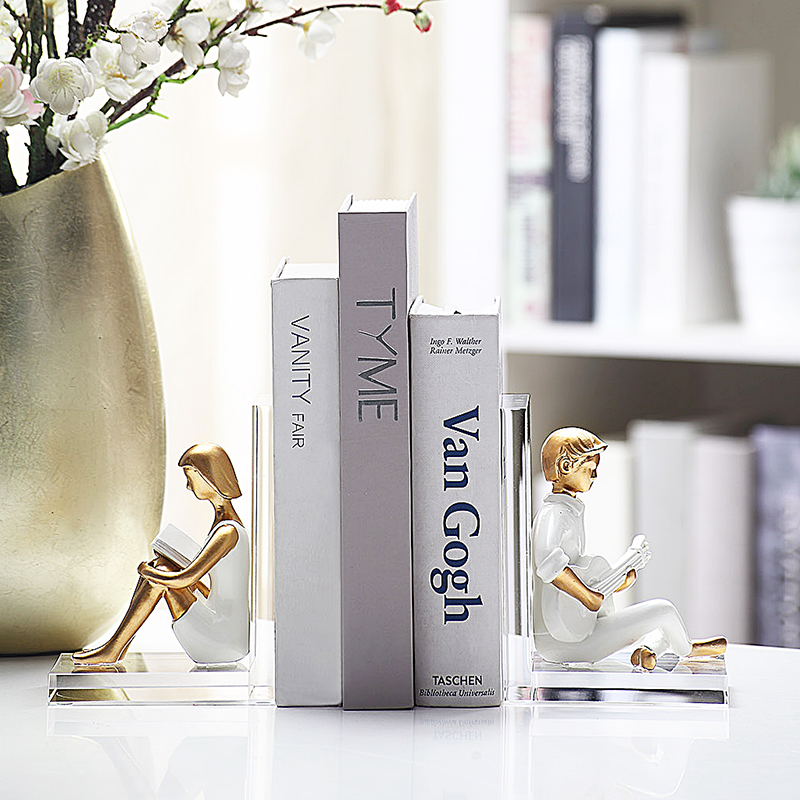 简约收纳挡书夹架k实木创意学生立书架挡板书靠书立书挡夹桌面隔