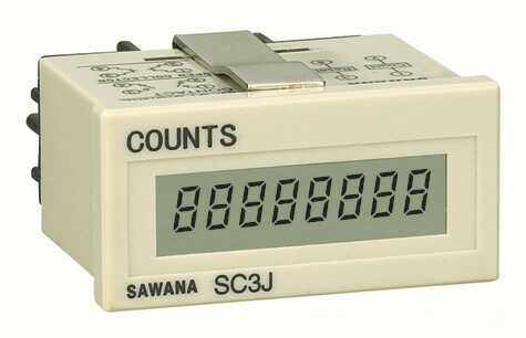 SAWANA斯万纳SC3J(H7EC)DHC3J 6/8位自带电源小型累计计数器