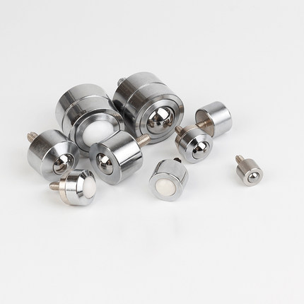 小型微型带杆万向球D-2H精细带M6螺杆牛眼万向轮滚珠轴承