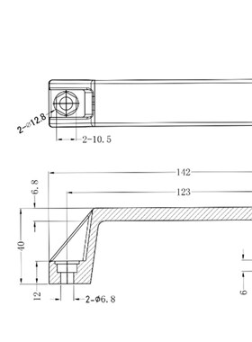 DMK001-5 家用工业柜门拉手把手PA6黑色塑料机械箱门塑胶提手橱柜