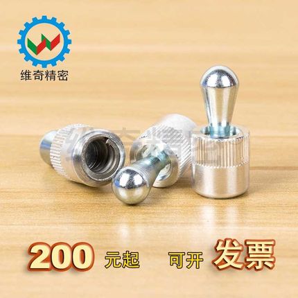 伍全HALDER有封胶侧向式定位柱钢销  B型带封胶侧推销压头VCN523