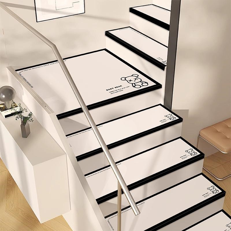 轻奢楼梯垫踏步i垫免胶自粘实木楼梯保护垫吸音降噪阁楼台阶防滑