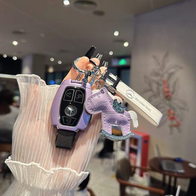 适用奔驰A级A180L钥匙套C200L壳GLA200扣GLC260L包B级260GLK/G级R
