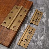 纯铜仿古暗合页纯黄铜子母合页木门折页房门大门柜门全铜古铜铰链