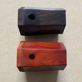 红檀越胡桶 越胡配件 黑檀 不蒙皮越胡筒