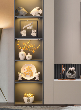 新中式家b居玄关暖居摆件客厅电视柜高档轻奢风办公室酒柜装饰品