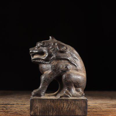 石雕仿古山西青石独角瑞兽中式复古摆件大型家居会所装饰文玩包邮