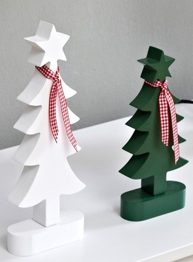 圣诞树摆件欧式装饰品儿童房x间布置家庭装饰创意摆放桌面家居饰