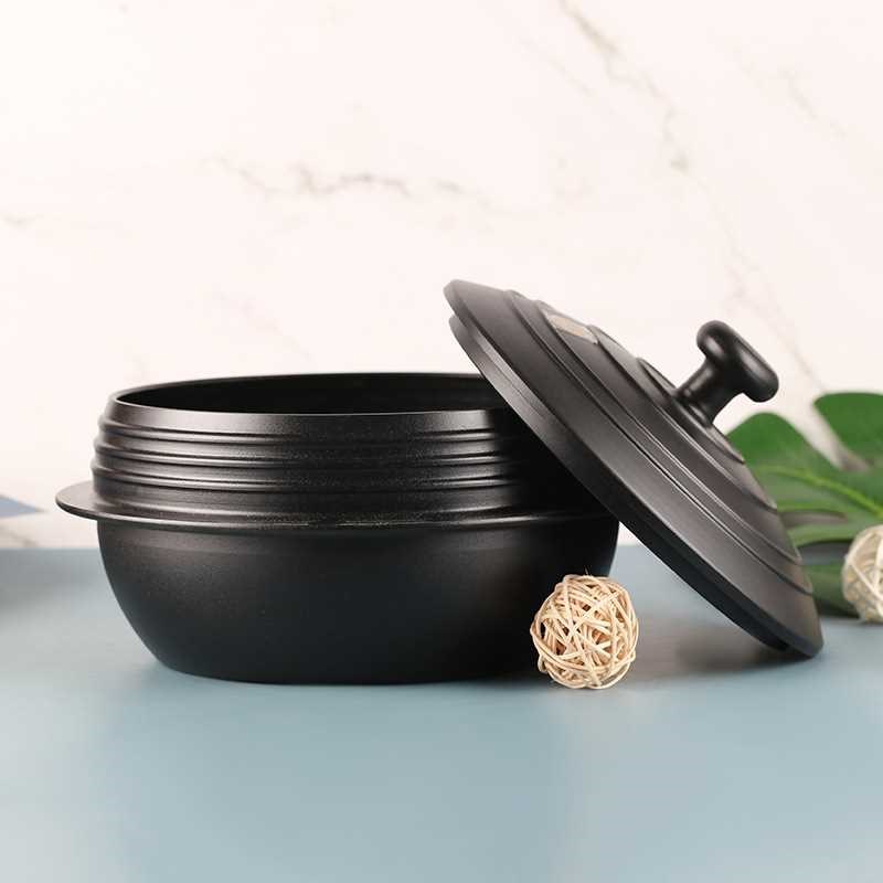 家用电磁炉铸铁锅 传统老式炖锅汤锅 韩式拌饭T不粘锅煲仔饭砂锅