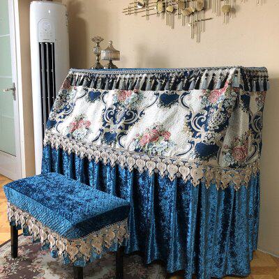 加厚钢琴罩全罩 欧式现代简约高级感轻奢防尘钢琴套盖布北欧全包