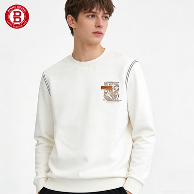 宾玛男士秋季圆领卫衣