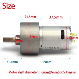 37GB减速箱电机 DC6V 12V 395微型直流马达 大扭力低音噪电机