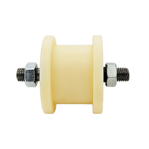 加厚耐磨MC尼龙H型轨道轮槽轮方刚槽轮铁门移门轮子导向轮定滑轮