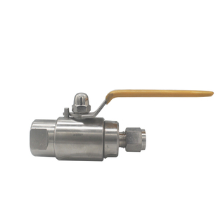 气源球阀不锈钢双卡套QGY1高压内螺纹管道手柄开关阀直通仪表开关