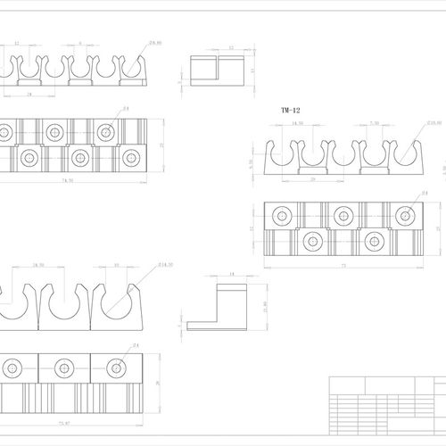 铁管夹/气管夹/油管夹/铜管夹/多管卡座TM1001(单个) 10mm