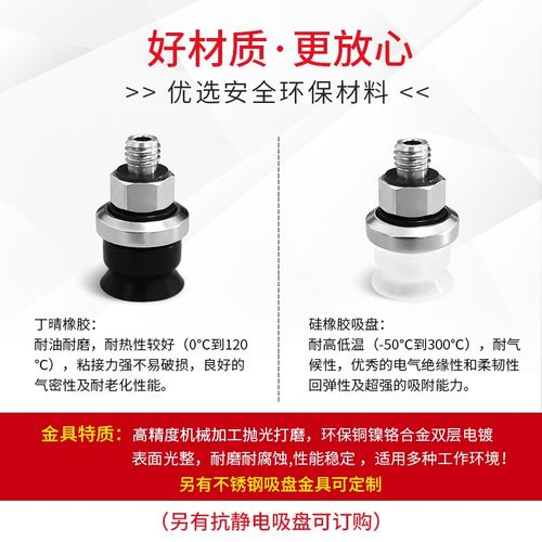 ZPT10/13/16CN/CS/CGN-A5/A6平型带肋纹气动机械手工业真空吸盘