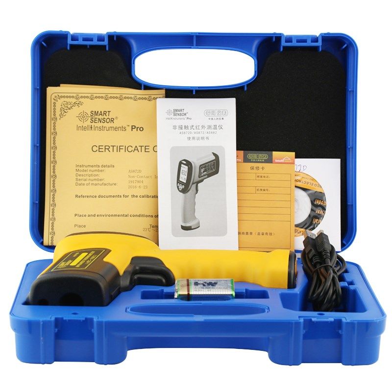 工业级红外线测温仪 手持电子测温枪 非接触式温度计 AS872D