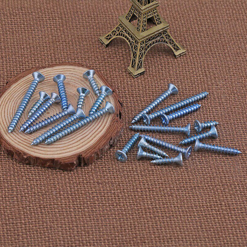 M4M5M6*10x12x16x20x25x30x35x40x50加硬沉头平头十字自攻螺丝钉
