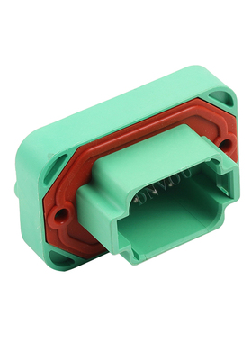 DT15-08PC德驰型新能源8芯防水连接器EPEC绿色公插头直针座接插件