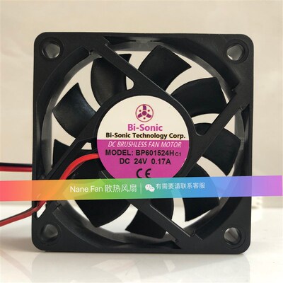 原装Bi-sonic/百瑞变频器散热风扇 6015 BP601524H DC24V 0.17A