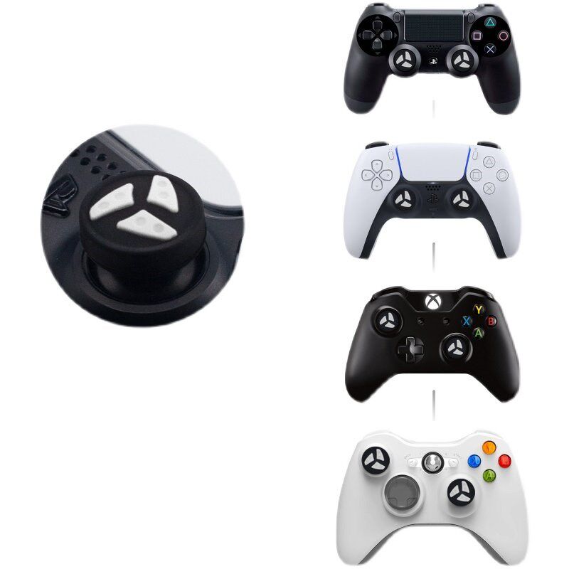 BRHE PS5PS4 XBOXONE游戏手柄通用摇杆帽 风火轮3D摇杆矽胶保护套