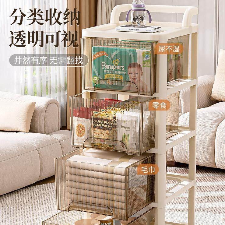 抽屉式收纳柜家用桌下面移动分层盒子玩具零食小推车化妆品置物架,收纳整理,收纳柜,淘宝优惠券,粉丝福利购,淘宝优惠卷