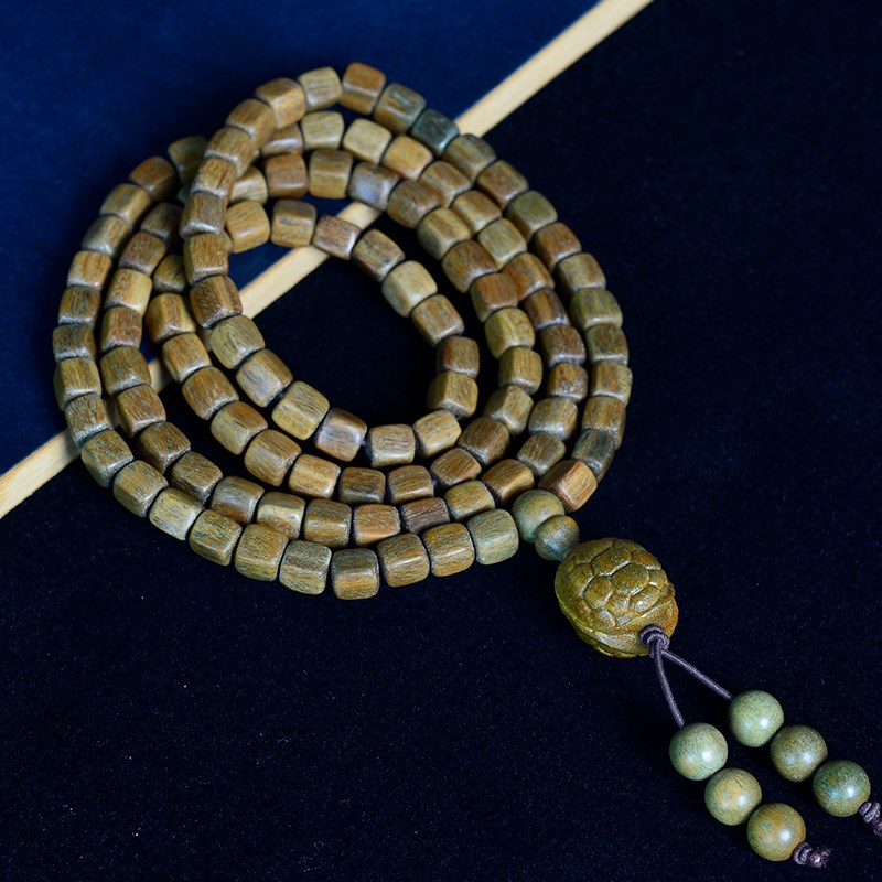 阿根廷绿檀7mhm8mm方糖方块木质珠子男女款手链民族风复古个性饰
