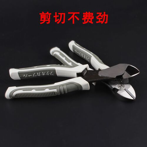 斜口钳福冈工具斜嘴钳电子剪线钳 钢丝电工6寸钳子工业级剪钳