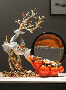 创意鹿摆件家居客厅玄关电视柜装饰品 搬家乔迁之喜Y新居礼品礼物