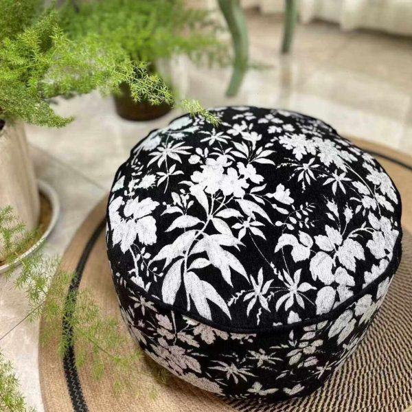 圆形中式古典飘窗懒人坐墩沙发客厅榻榻米地上小脚踏创意布艺蒲团,居家布艺,蒲团,淘宝优惠券,粉丝福利购,淘宝优惠卷