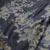 文雅精致黑色雕花工艺28姆龟裂纹香云纱旗袍连衣裙布料桑蚕丝面料