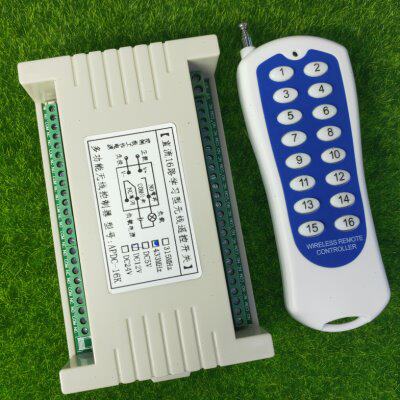 12V\24V 16路无线遥控开关工业设备电子仪表电器信号通断控制器