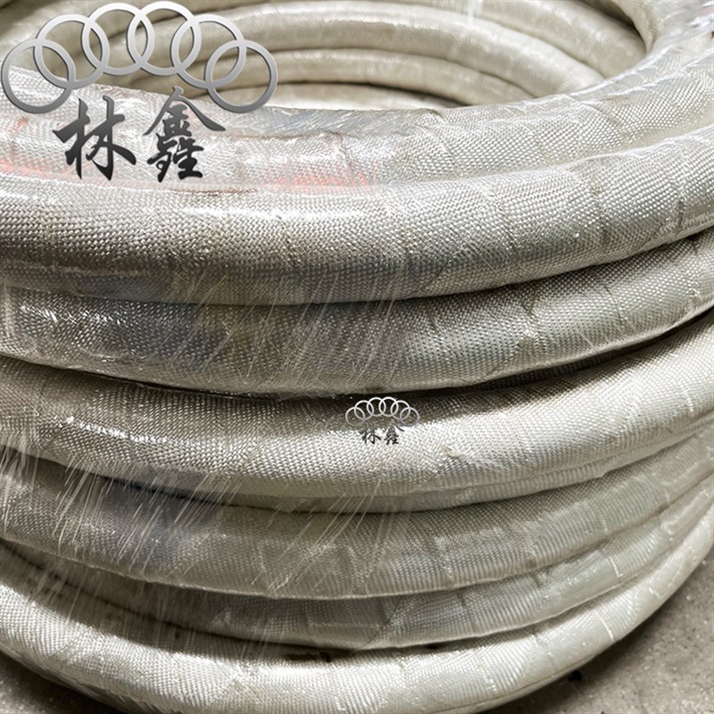 钢厂电炉外包石棉布三元乙丙胶管高温500度2寸阻Y燃石棉胶管