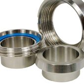 德标活接头304不锈钢由壬乳品配件DIN11851 inch 150 UNIONS DN10