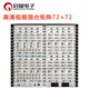 高清混合矩阵72进72出 64路口入混插卡72 启耀