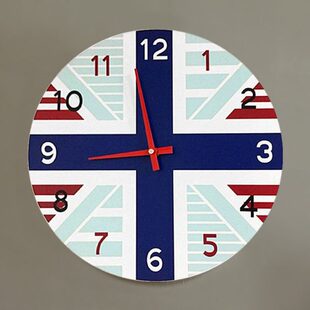 卡通圆形客厅挂钟现代静音时尚石英钟个性家用儿童钟表装饰扫秒钟