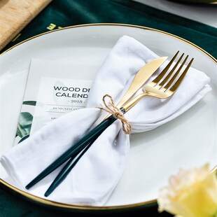 新疆包邮 黛绿 欧式304不锈钢刀叉勺子甜品勺家用西餐具牛排刀叉