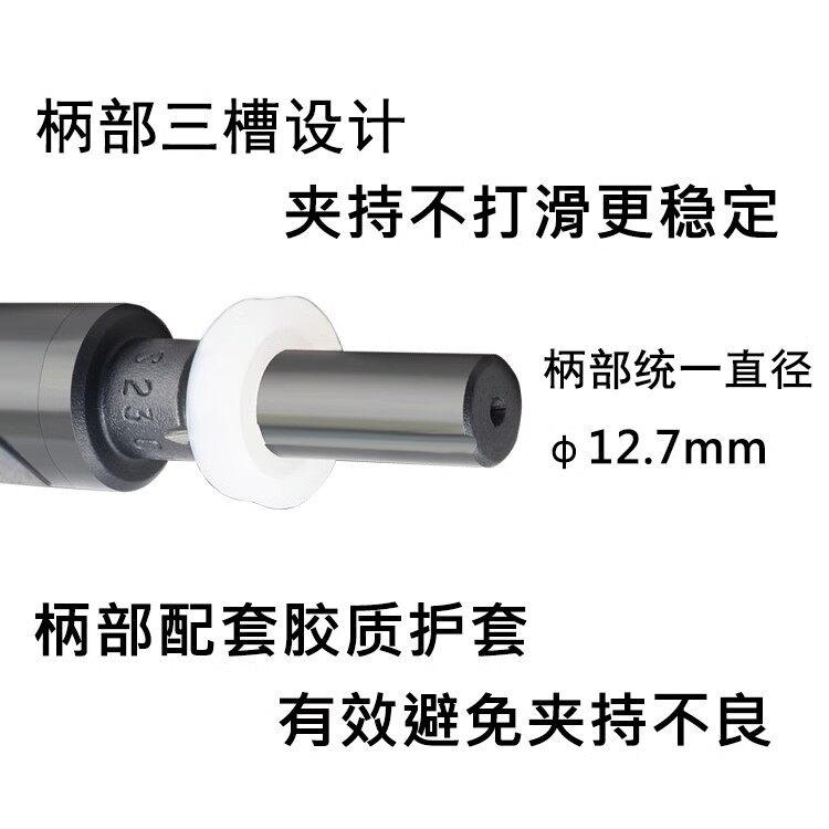 台湾进口小柄1/2柄钻头 不锈钢等柄麻花钻 高速网直柄钻咀13-36mm