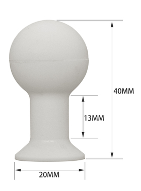 维爱斯IC超大吸力无痕防静电实心乳白色硅胶20mm吸球现货厂家直销