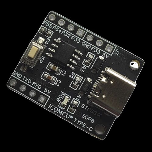 STC8G1K08核心板TYPE-C接口SOP8开发板demo板8 51单晶片学习USB