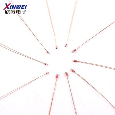 NTC热敏电阻头部1.3 1.8mm单端玻封MF51-10K50K100K 3950 1%