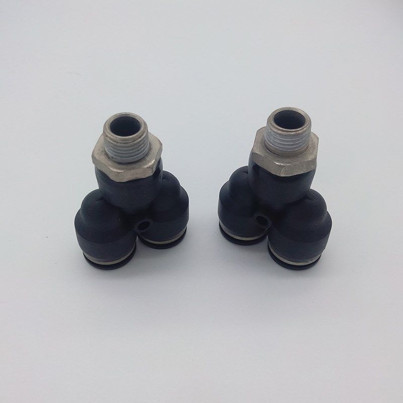 气动快插螺纹Y型三通PX/DPX12-01/02/03/04/14-03/04/16-03/04/06