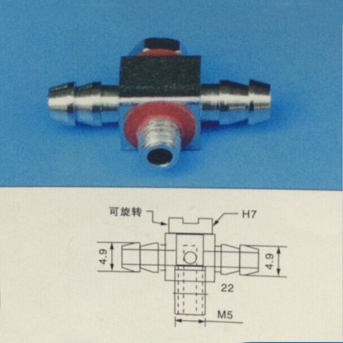 机械手接头气动接头 铁三通M5 6 继手自动化配件三通插快真空元件