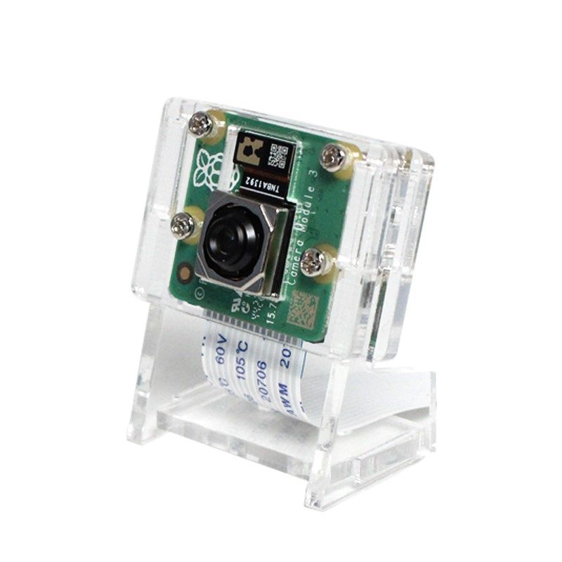 树莓派V3摄像头支架外壳 Camera Module 3 Wide亚克力保护壳底座