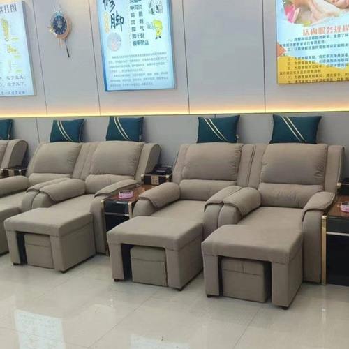 足浴修脚沙发电动足疗采耳店泡脚按摩休息电动沐足躺椅足疗床