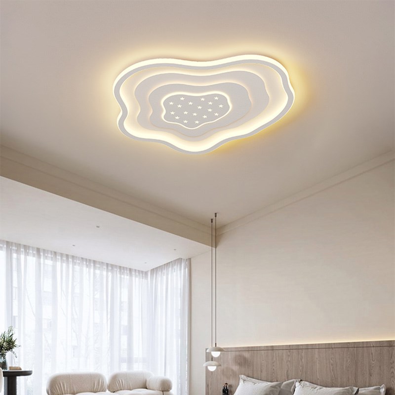 卧室吸顶a灯北欧现代简约书房餐厅灯2025新款奶油风云朵主卧客厅