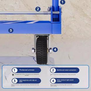 亚伦大力士平板车推货车钢板手推车货车小推车折叠拉货车拖车方管