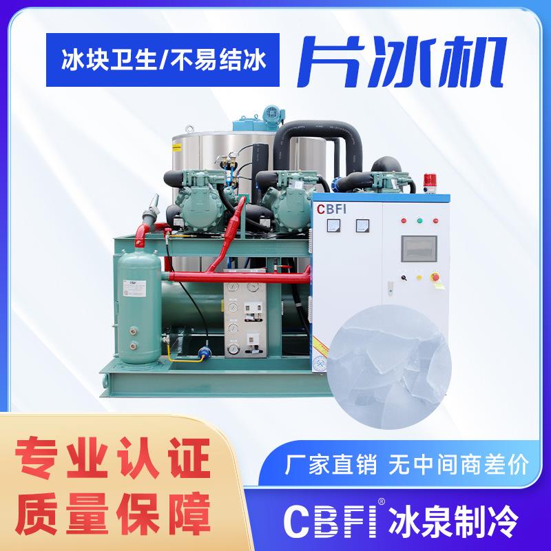厂家直销大型商用制冰机肉禽加工厂屠宰场保鲜降温20吨鳞片冰机